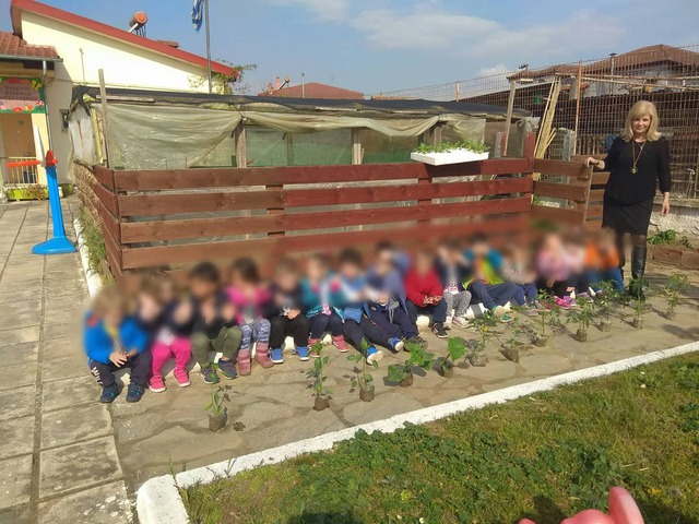 Έσπειραν και φύτεψαν τα δικά τους λαχανικά στον Παιδικό Σταθμό Αγγελοχωρίου